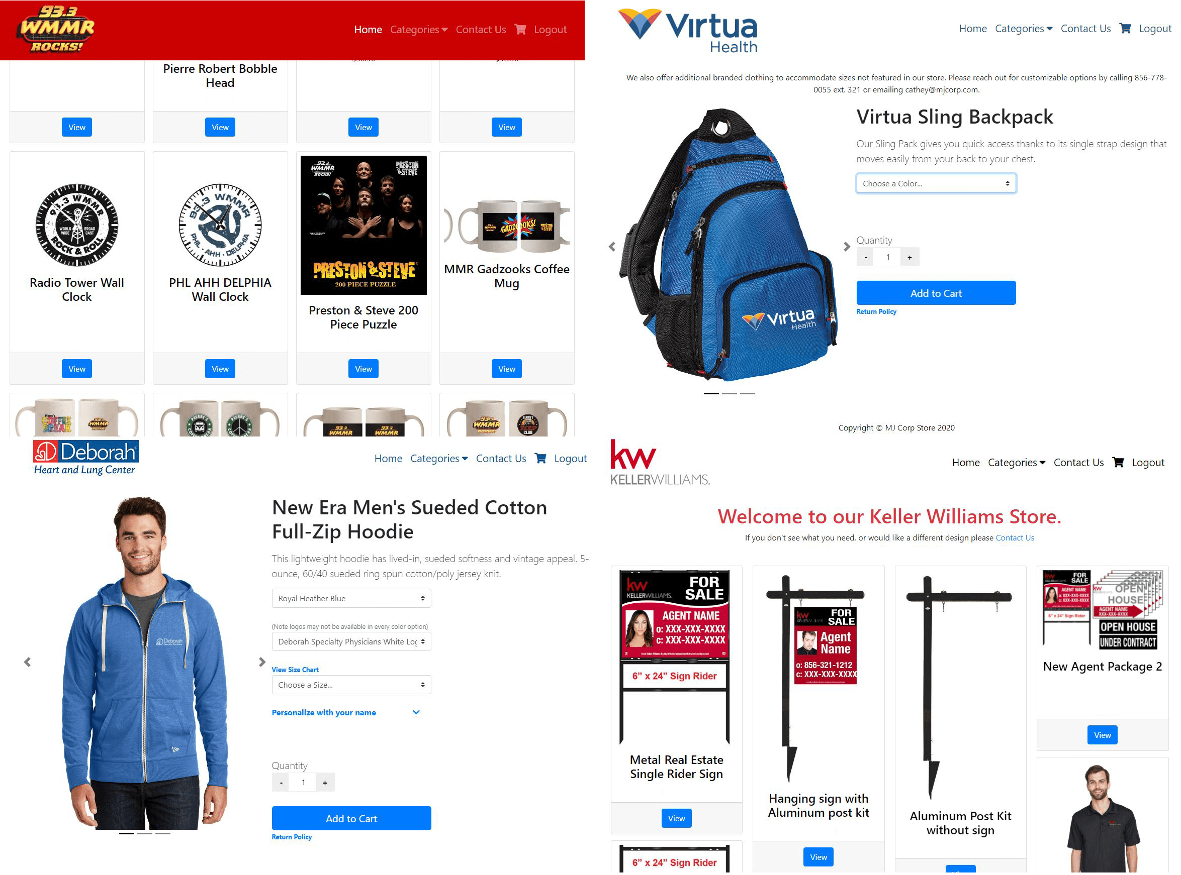 ONLINE STORE EXAMPLES